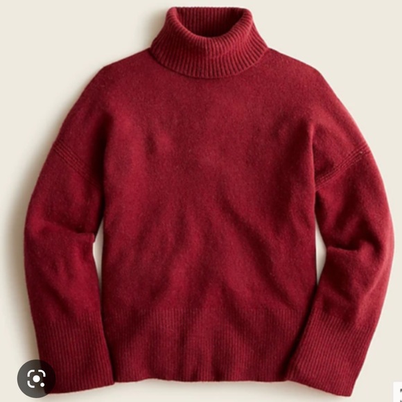 J. Crew Red Turtleneck Sweater in Supersoft Yarn - Picture 8 of 8